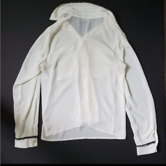 Zara Basic White Button down Blouse - Picture 6 of 8